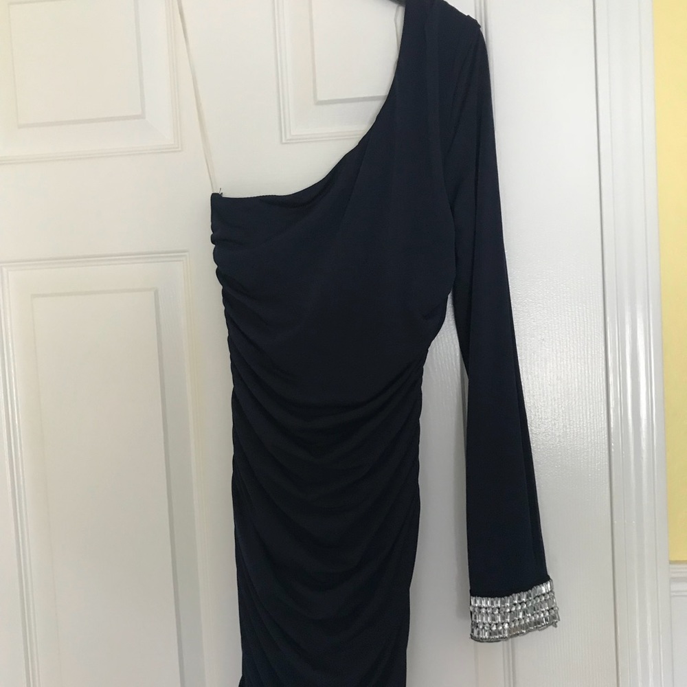 One shoulder formal dress